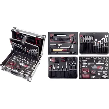 KRAFTWERKTOOLS BEST OF KW: Kufr s nářadím 1/4"+1/2" B147 Basic-Line 158ks