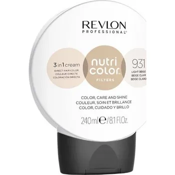 Barva na vlasy Revlon Professional Nutri Color Filters - Barevná maska na vlasy 931 Light beige 240ml
