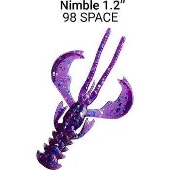 Umělá nástraha Gumová nástraha Crazy Fish Nimble 3cm 98 Space (16ks)