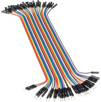 Elektronická stavebnice LaskaKit_cz Dupont propojovací kabel 40žil M-F samec-samice (20cm)