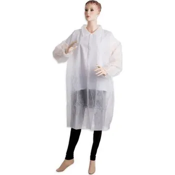 Jednorázový oděv PD-PLAST / Jednorázový plášť se zapínáním na druky L 0834