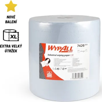 Utěrka Třívrstvá papírová utěrka v roli WYPALL L30 ULTRA s technologií AIRFLEX pro běžné stírání a čištění v modré barvě s útržky o rozměrech 370 x 380 mm. V balení je 1 role s 670 útržky.