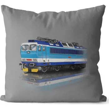 Dekorativní polštářek Polštář Lokomotiva 362 (Velikost: 40 x 40 cm)