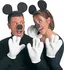 Karnevalový doplněk Widmann Set myška pro dospělé černý/bílý