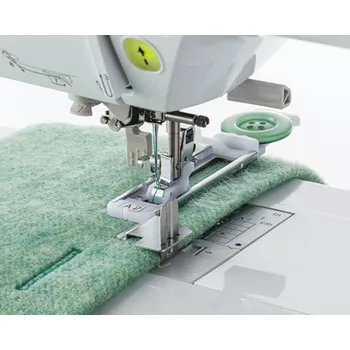 Příslušenství k šicímu stroji Patka F084 pro šití knoflíkové dírky se stabilizační destičkou