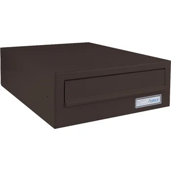 Poštovní schránka Poštovní schránka B-02 - lakovaná RAL 8019 hnědou matnou - RAL 8019 MAT. - ŠEDO - HNĚDÁ