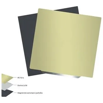 3D tisk Magnetická podložka + ocelový plát + PEI, 235 x 235 mm