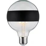 Paulmann 28682 LED žárovka s černým pruhem, 6,5W LED 2700K E27 stmívatelná, výška 17,4 cm