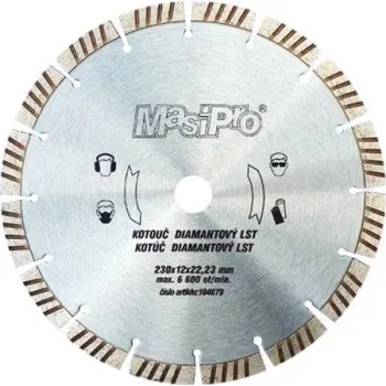 Řezný kotouč Diamantový kotouč segmentový 230mm LST, MasiPro MasiPro 104679