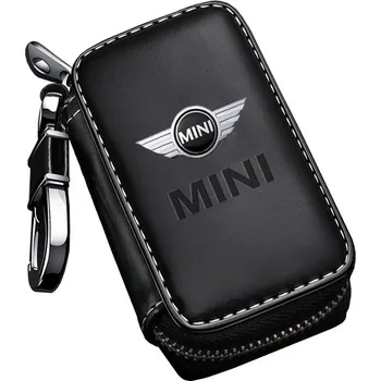 Klíčenka MINI COOPER. Bezpečnostní Kožené Pouzdro klíče od auta. Dálkové centrální zamykání