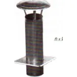 Kkomínová stříška s podstavou pr.130 mm (Stříška na komín nerezová )