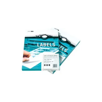 Kancelářský papír Papírové etikety bílé formát A4; perforace 65 etiket 38,1 x 21,2