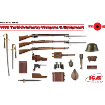 Plastikový model 1:35 Turkish Infantry Weapon & Equipment (WWI)