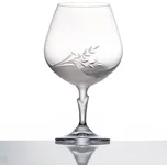 Bohemia Crystal Sklenice na koňak 400 ml dekor CAROLINE, 6 ks (Ručně broušené skleničky)
