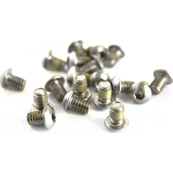 Šroub BIG GUN 1/4 x 20 x3/8 Base Plate Allen Screws (4pk) - Button Head (Silver)