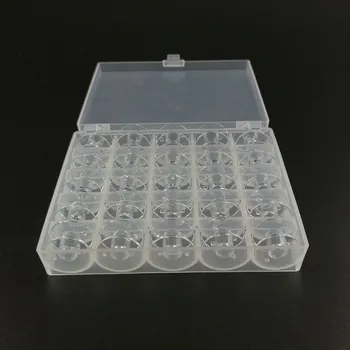 Příslušenství k šicímu stroji krabička na cívky + 25ks cívek