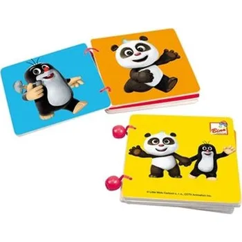 Bino Baby knížka Krteček Krtek a Panda barevná pro miminko