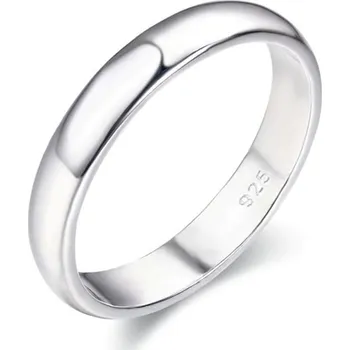 Šperk NB101 Stříbrný snubní prsten šíře 4 mm (52)