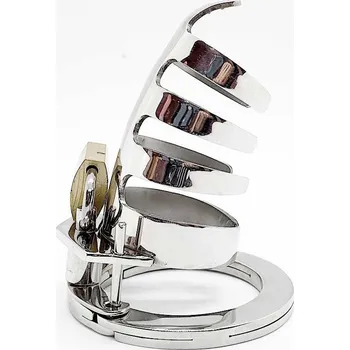 Pás cudnosti Black Label The Classic Stainless Steel Cock Cage Silver