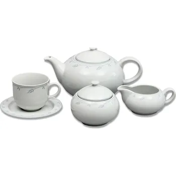 Čajová souprava Thun Opal, modré klásky, 15 dílná