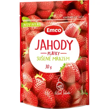 Sušené ovoce Lyofilizované (sušené mrazem) JAHODY 30g EMCO (EMCO Jahody sušené mrazem)