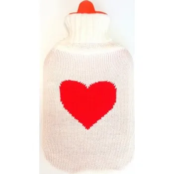 Termofor Termofor gumový ve svetru Srdce - 2l