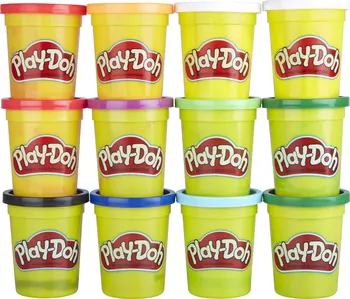 modelína a plastelína Hasbro Play-Doh Balení 12 ks kelímků zimních barev