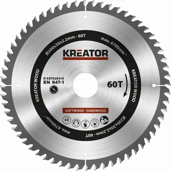 Pilový kotouč KREATOR KRT020419 200 mm