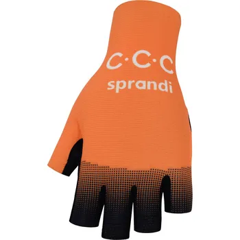 Cyklistické rukavice BONAVELO Cyklistické rukavice krátkoprsté - CCC 2020 - oranžová S