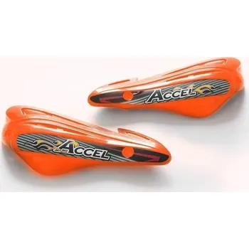 Motocyklový chránič ACCEL náhradní plastové kryty rukojetí HGS 10,11,12 barva oranžová