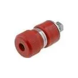 SCI Zásuvka banánek 4mm 30A 60VDC červená niklovaný povrch