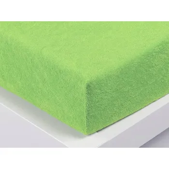 Prostěradlo Froté prostěradlo zelené 220x200x15| České Povlečení.cz