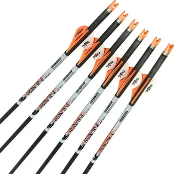 Šípy do kuše (bez hrotů) RAVIN CROSSBOWS Heavy Duty - 500 Grain / 20 palců - Carbon - 6 ks