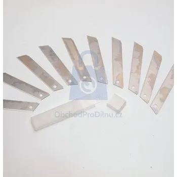 Pracovní nůž Čepel náhradní do ulamovacích nožů, 10 ks 9, balení 1 bal