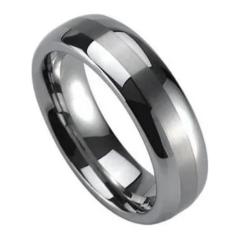 Módní doplněk NWF1026 Pánský snubní prsten wolfram (61)