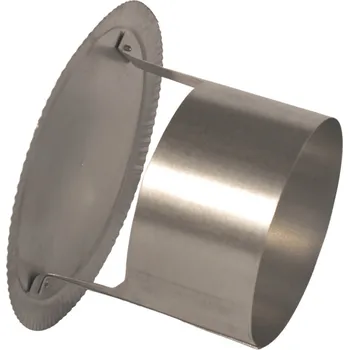 Komín Oromis Komínová stříška klasik - pozink barevný Barva: Bílá hliníková, Průměr: 100, Osazení: Osazení přes kouřovod