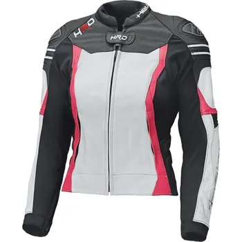 Moto bunda Held Street 3.0 dámská sportovní kožená bunda bílá/růžová - 42