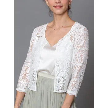 Bolerko CONSTANT LOVE Rom krajkové bolérko blejzr smetanové Barva: IVORY smetanová, Velikost: M