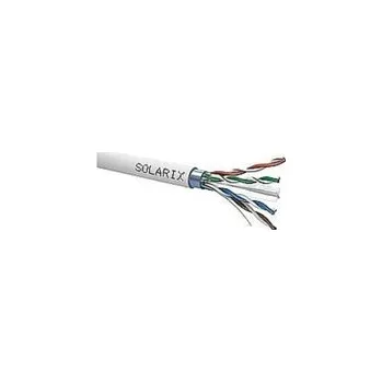 Datový kabel kabel datový FTP 4x2x0,5 - Cat.6 PVC / drát Cu, stíněný, bal.buben 500m - SOLARIX