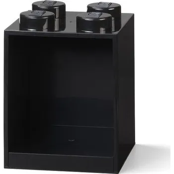 Hračka pro nejmenší Lego Brick 4 závěsná police Černá