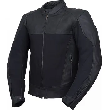 Moto bunda L&J Kožená bunda na motorku Hardy černá M