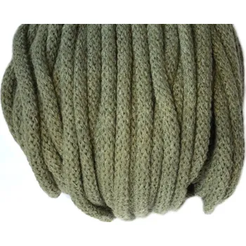 Galanterie Šnůra oděvní Ø 5mm BAVLNA, barva 327 Khaki