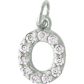 Přívěsek Přívěsek písmeno se zirkony stříbrné O