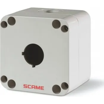 Elektroinstalační krabice 590.PR01K Prázdná skříňka s 1x otvorem pro tlačítkový ovladač SCAME