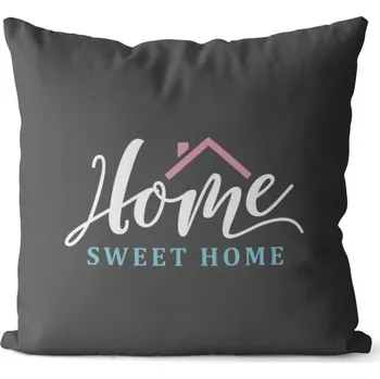Dekorativní polštářek Polštář Home sweet home (Velikost: 40 x 40 cm)