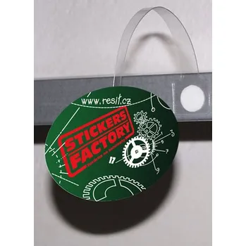 Wobler - ovál 100 x 78 mm papír 250g, balení po 100 ks