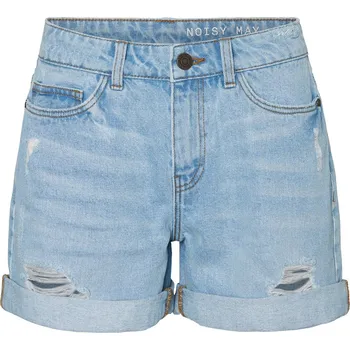 Dámské kraťasy DŽÍNOVÉ ŠORTKY S VYSOKÝM PASEM Noisy May