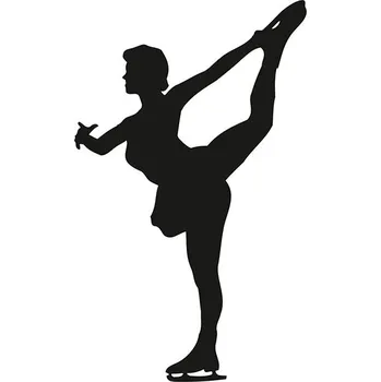 Samolepící dekorace SI0110029H - krasobruslařka - 200 x 125 mm doleva