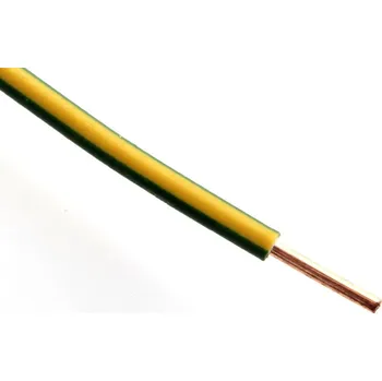 elektrický kabel Vodič CY 10 žlutozelená, H07V-U