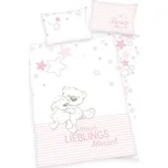 HERDING Povlečení do postýlky Miláček růžová Bio Bavlna Bio Bavlna, 100/135, 40/60 cm (HE-2485918)